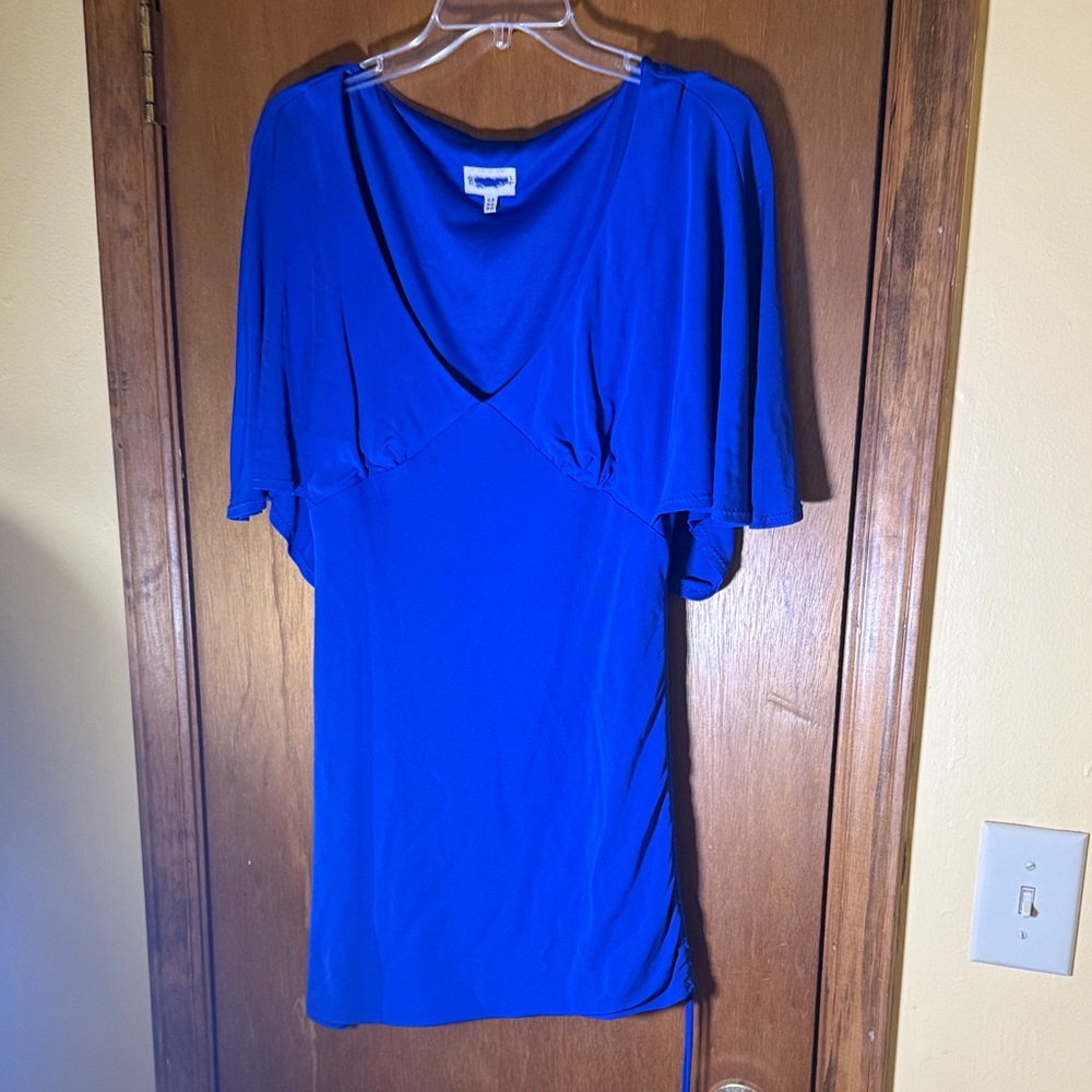 Source Unknown Vibrant Blue Women's Blouse - Picture 1 of 5